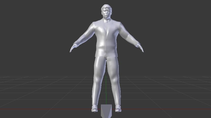 Businessman 05 Low-poly 3D model_12