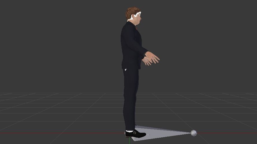 Businessman 05 Low-poly 3D model_5