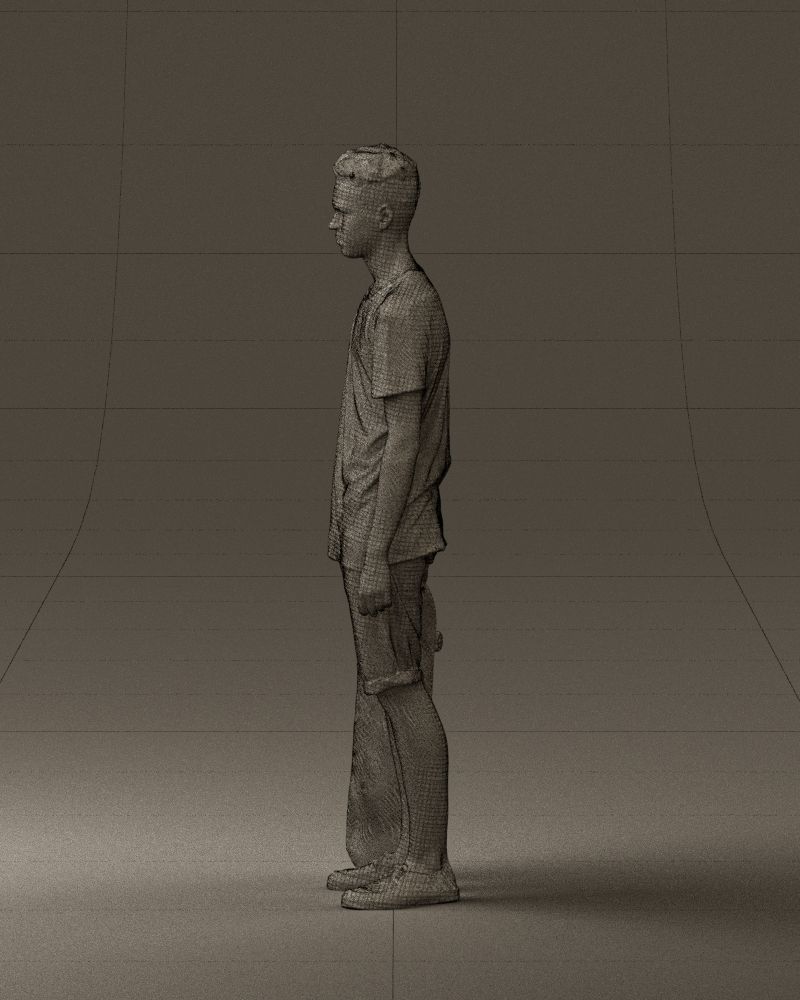Junior with skateboard 0795 3D model_26