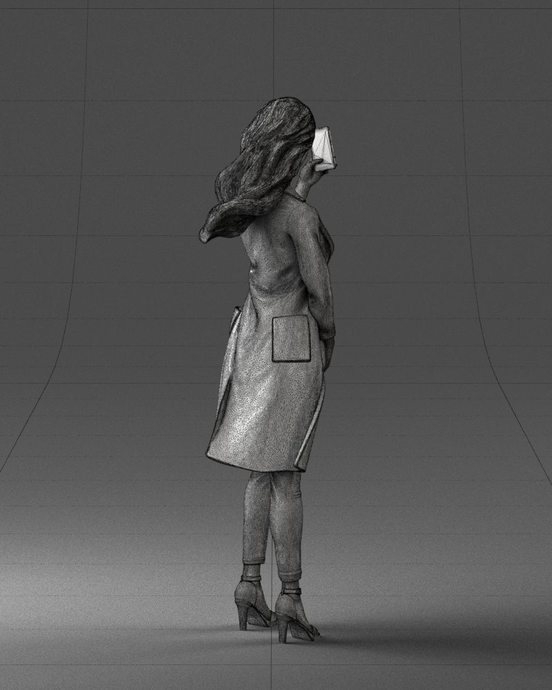 000132 Stylish Woman Taking a Selfie 3dp 3D print model_14