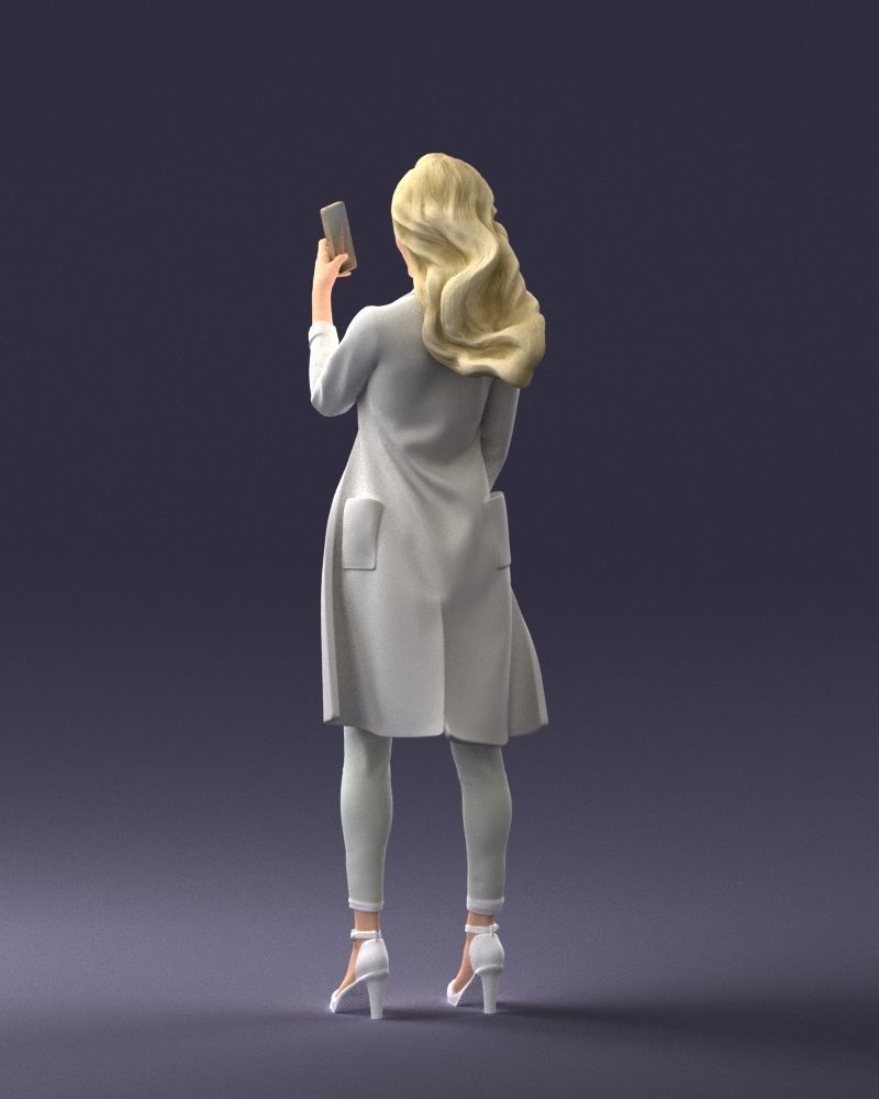 000132 Stylish Woman Taking a Selfie 3dp 3D print model_15