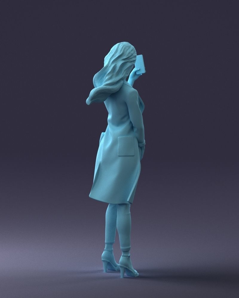 000132 Stylish Woman Taking a Selfie 3dp 3D print model_13