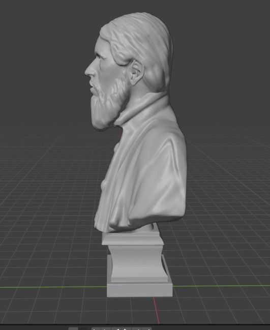 Rasputin bust 3D print model_6