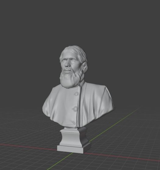 Rasputin bust 3D print model_14