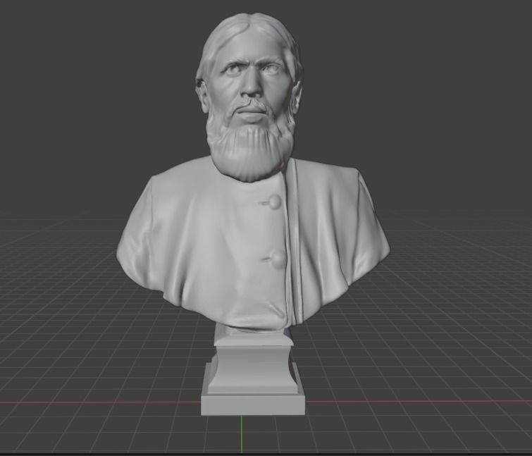 Rasputin bust 3D print model_1