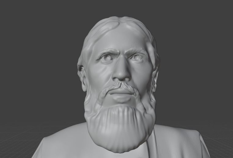 Rasputin bust 3D print model_8