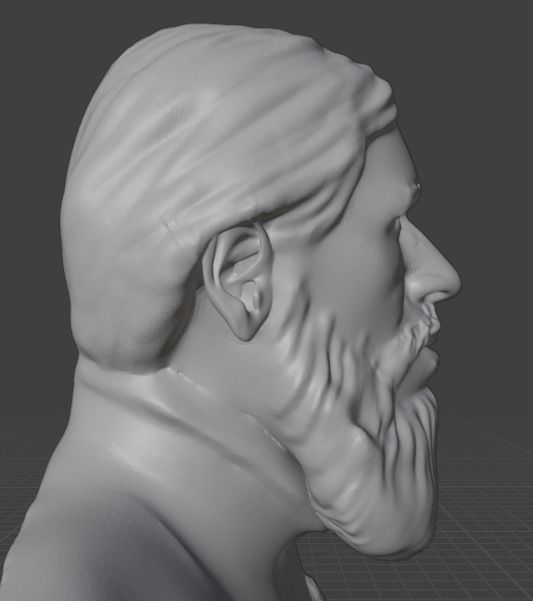 Rasputin bust 3D print model_11