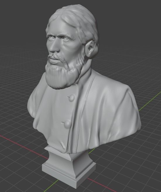 Rasputin bust 3D print model_5