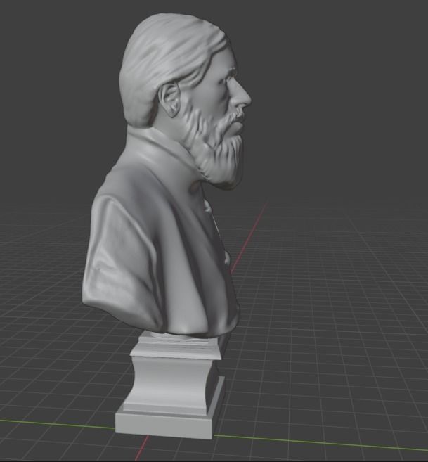 Rasputin bust 3D print model_3