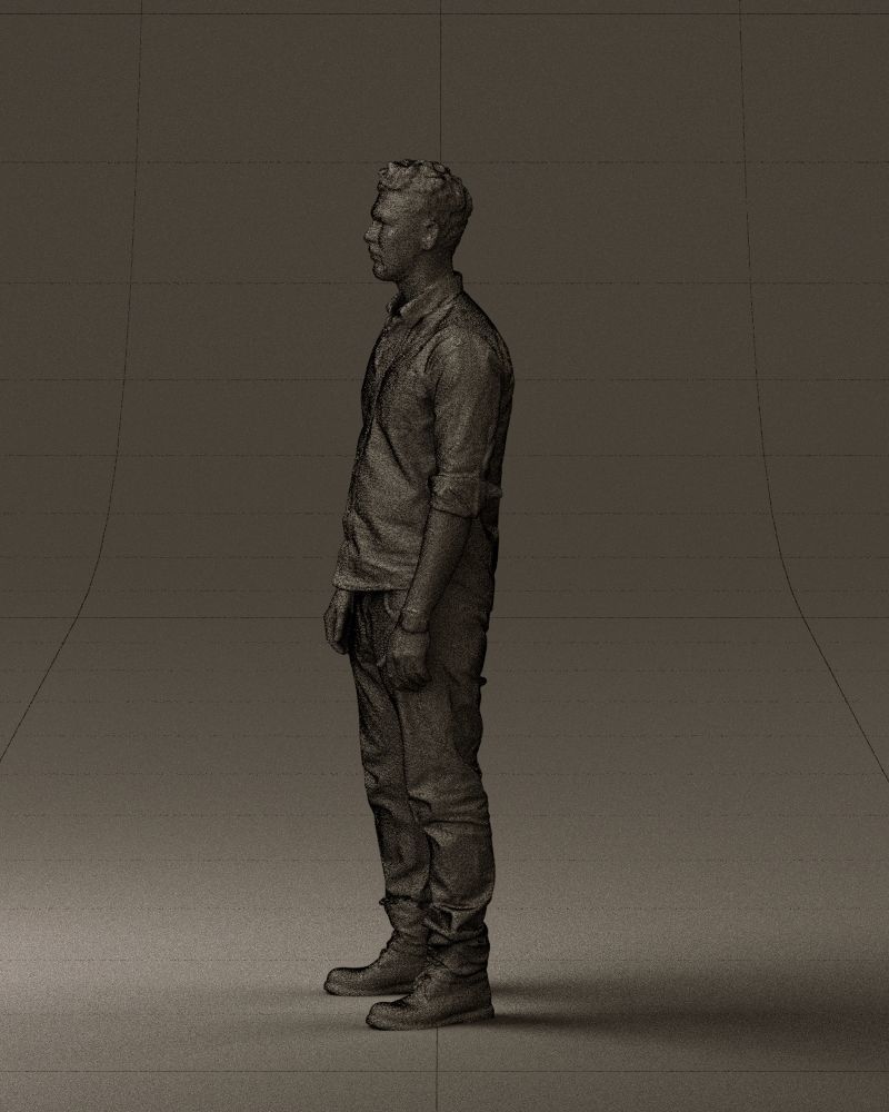 Man in blue top white jeans 0437 3D model_26