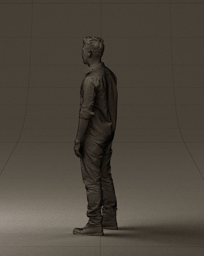 Man in blue top white jeans 0437 3D model_23