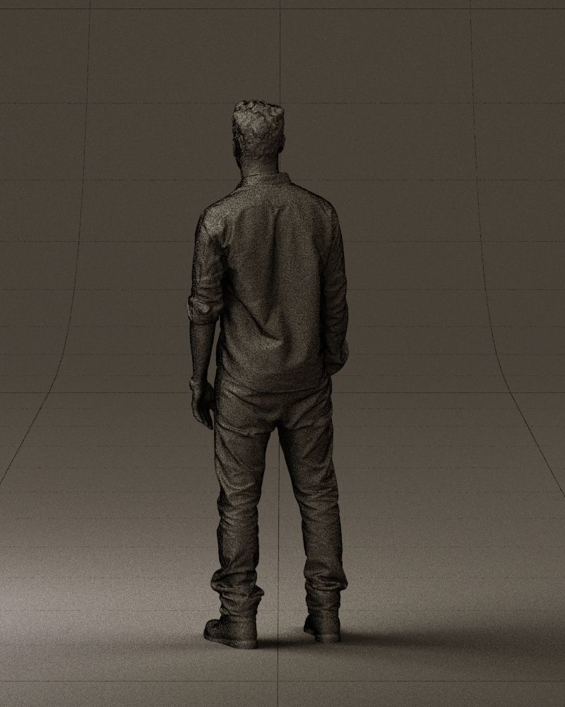 Man in blue top white jeans 0437 3D model_20