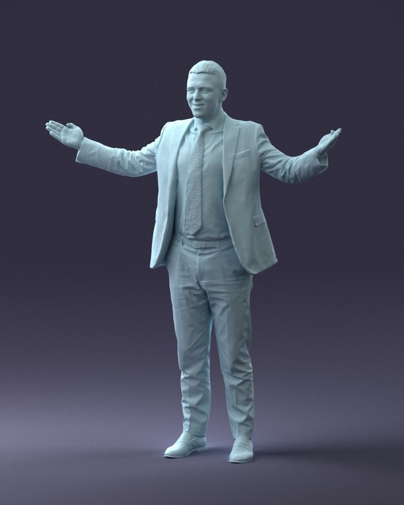 000297 Businessman in Blue Suit with Open Arms 1016 3dp 3D print model_17