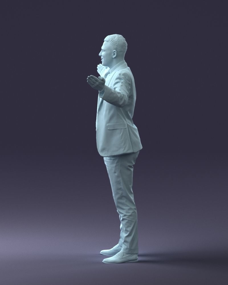 000297 Businessman in Blue Suit with Open Arms 1016 3dp 3D print model_14