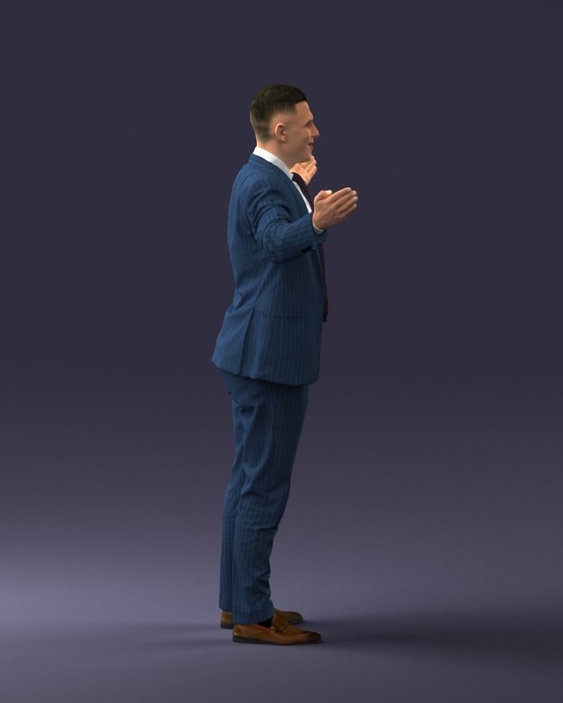 000297 Businessman in Blue Suit with Open Arms 1016 3dp 3D print model_7