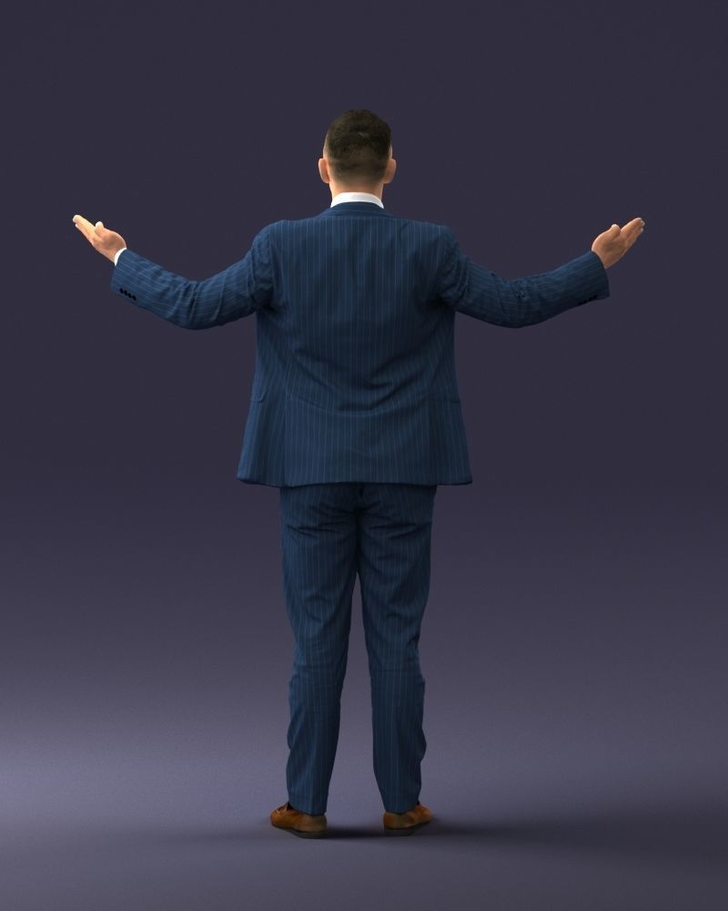 000297 Businessman in Blue Suit with Open Arms 1016 3dp 3D print model_10