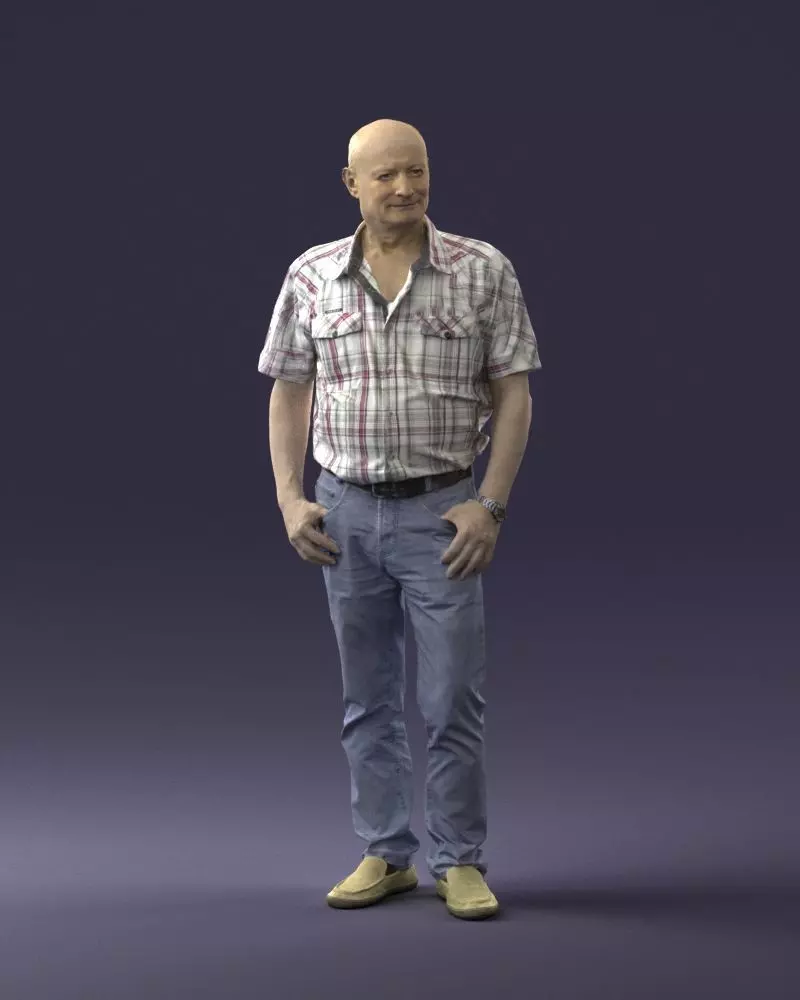 000025 Old man 0713 3D model