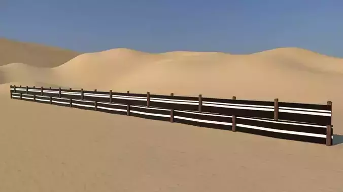 Arabic Traditional Fence  3D model
