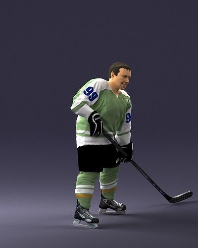 Hockey player 0285 3D model