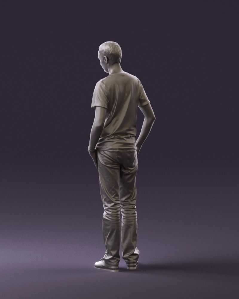 Man in pink shirt 0704 3D model_22