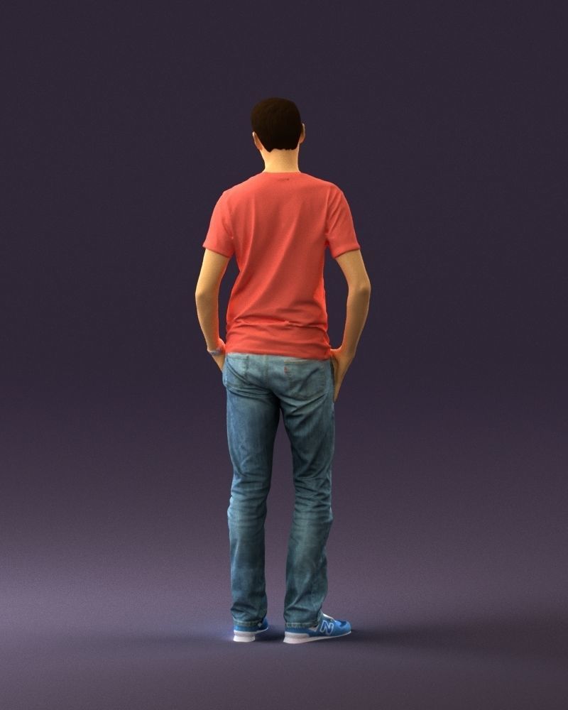 Man in pink shirt 0704 3D model_18
