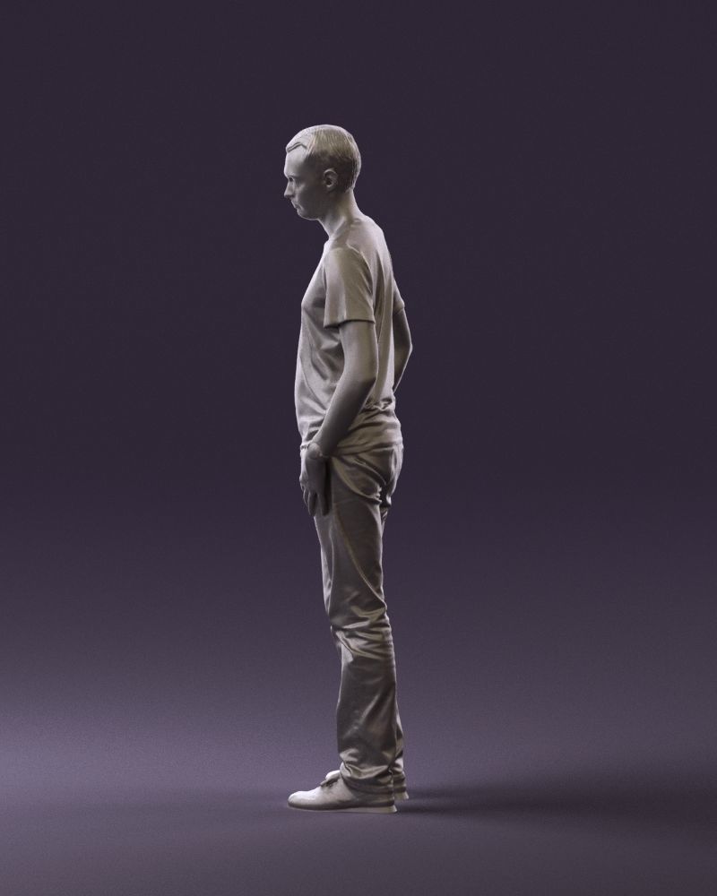 Man in pink shirt 0704 3D model_25