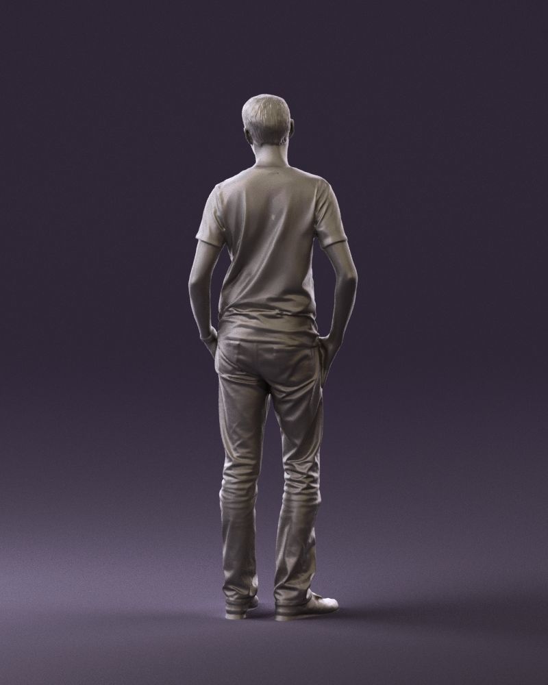 Man in pink shirt 0704 3D model_19