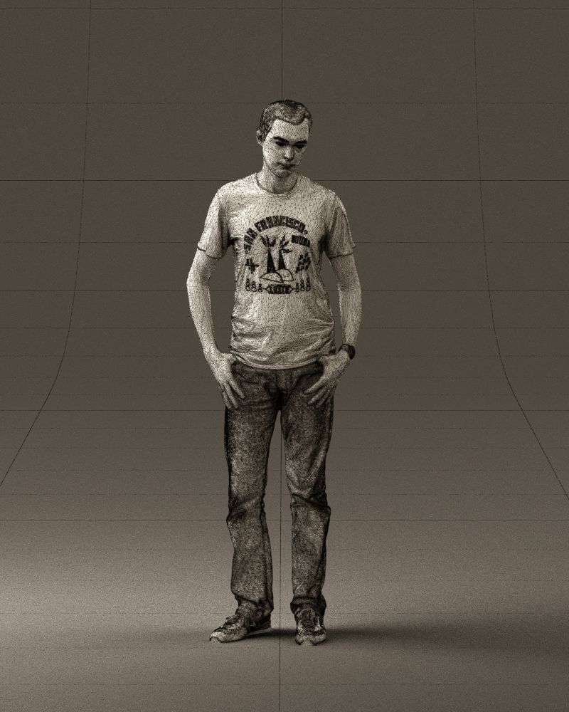 Man in pink shirt 0704 3D model_5