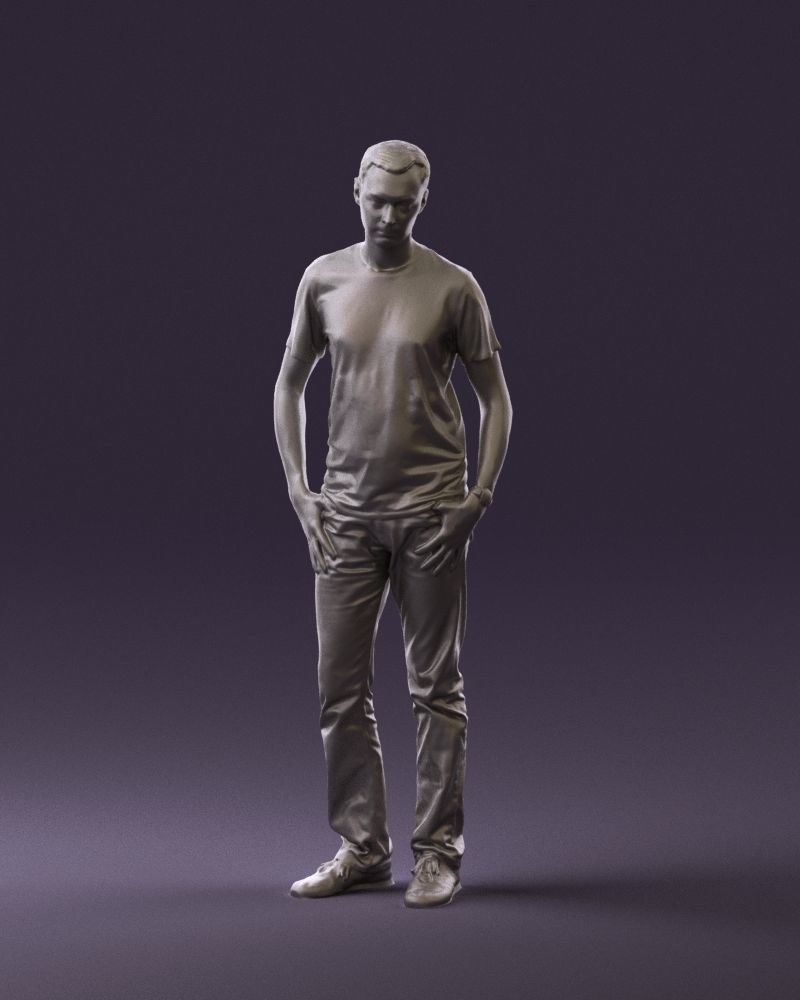 Man in pink shirt 0704 3D model_34