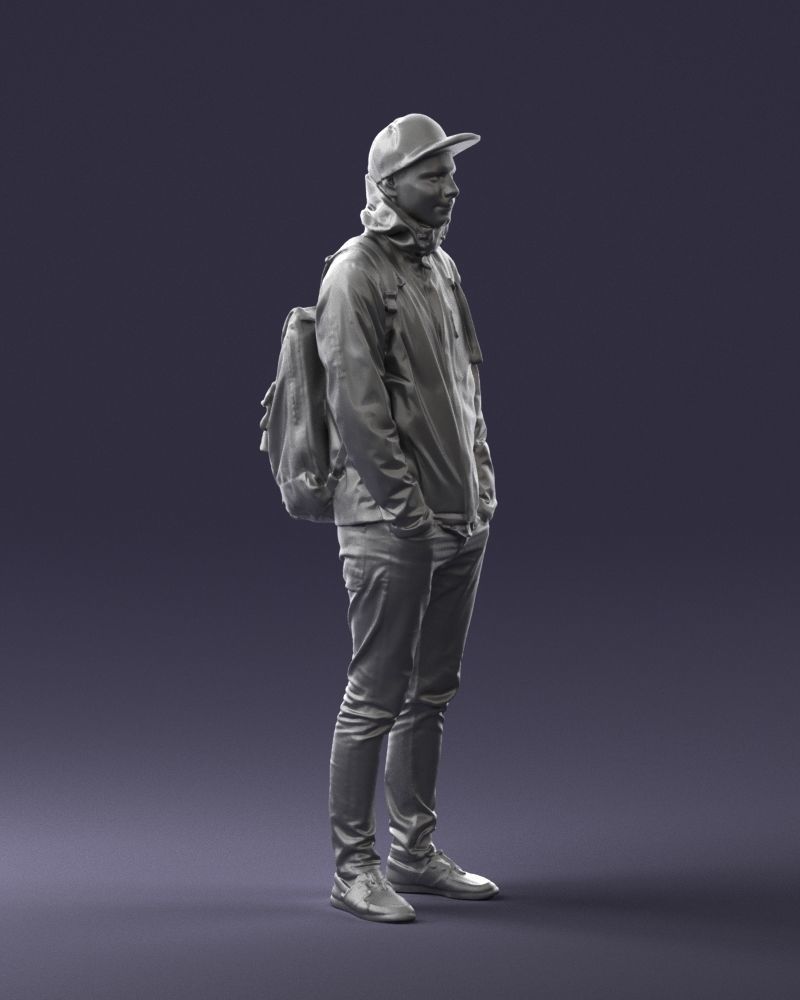 Guy in blue jacket 0123 3D Print Ready 3D print model_10