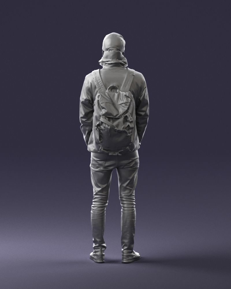 Guy in blue jacket 0123 3D Print Ready 3D print model_19
