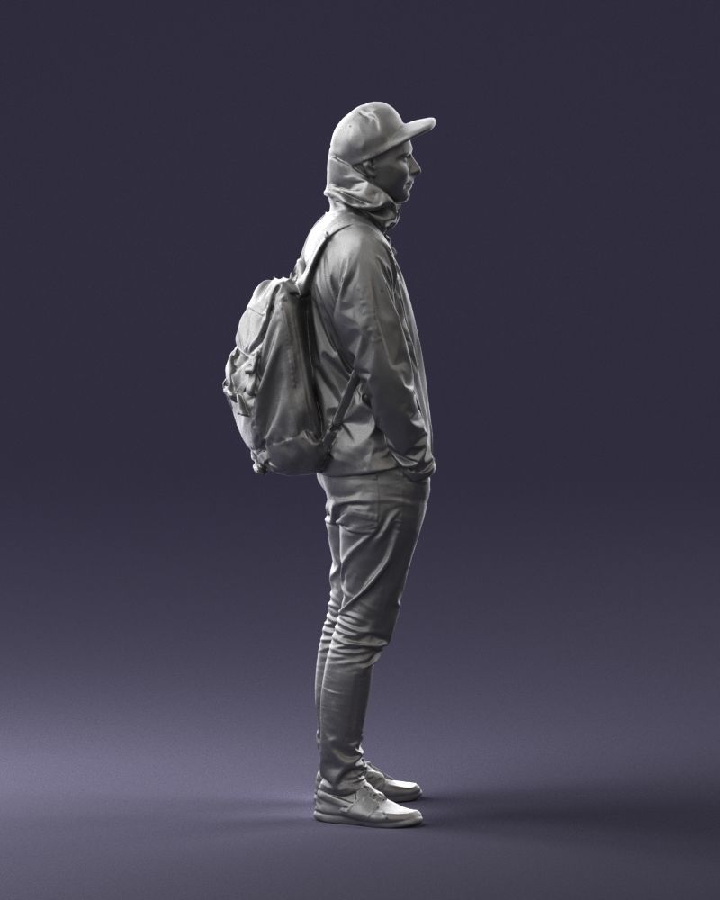 Guy in blue jacket 0123 3D Print Ready 3D print model_13