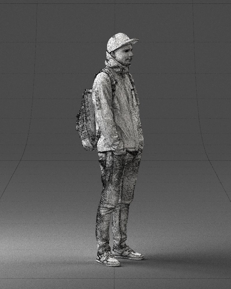Guy in blue jacket 0123 3D Print Ready 3D print model_11