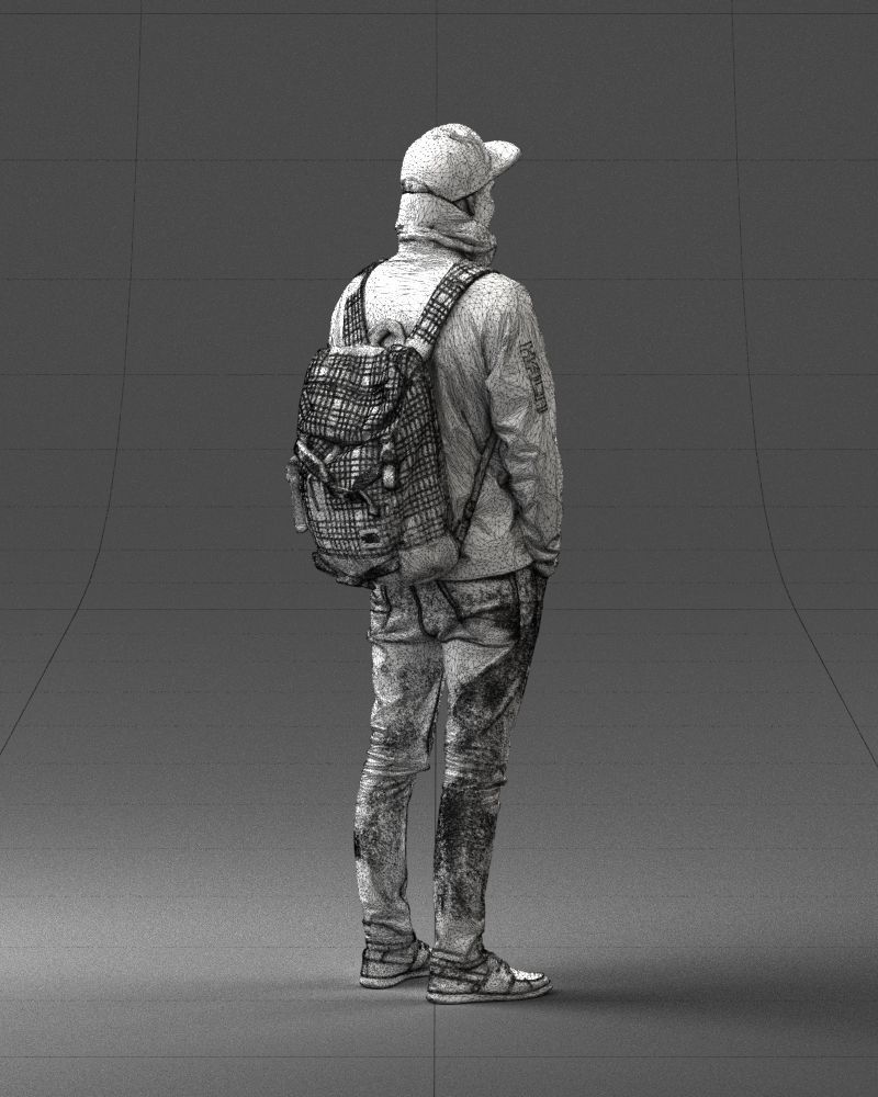 Guy in blue jacket 0123 3D Print Ready 3D print model_17