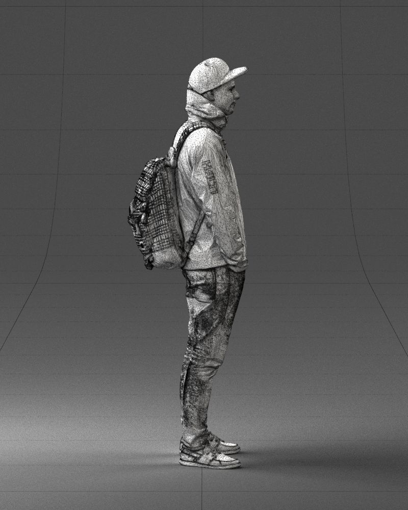 Guy in blue jacket 0123 3D Print Ready 3D print model_14