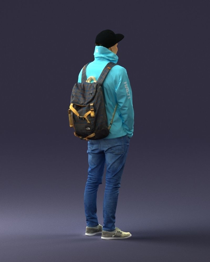 Guy in blue jacket 0123 3D Print Ready 3D print model_15