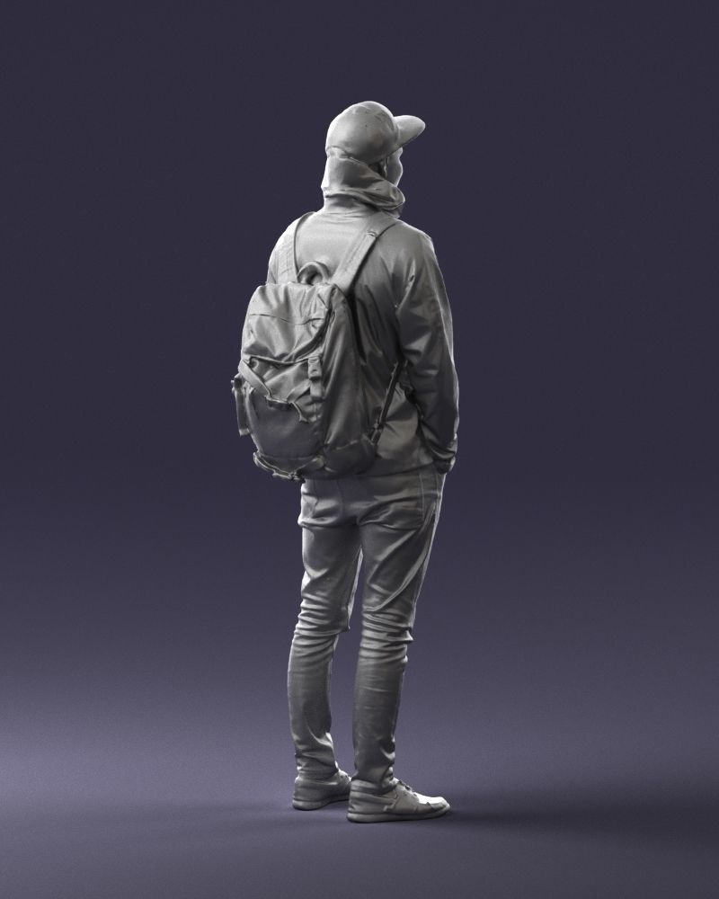 Guy in blue jacket 0123 3D Print Ready 3D print model_16