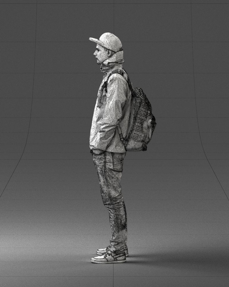 Guy in blue jacket 0123 3D Print Ready 3D print model_26