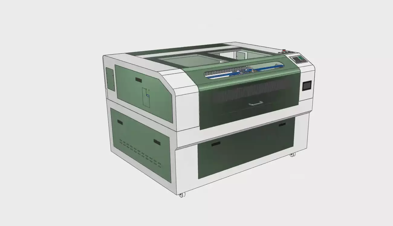 CNCLaserRTJ1390M cnc laser engraving machine 3D model_0