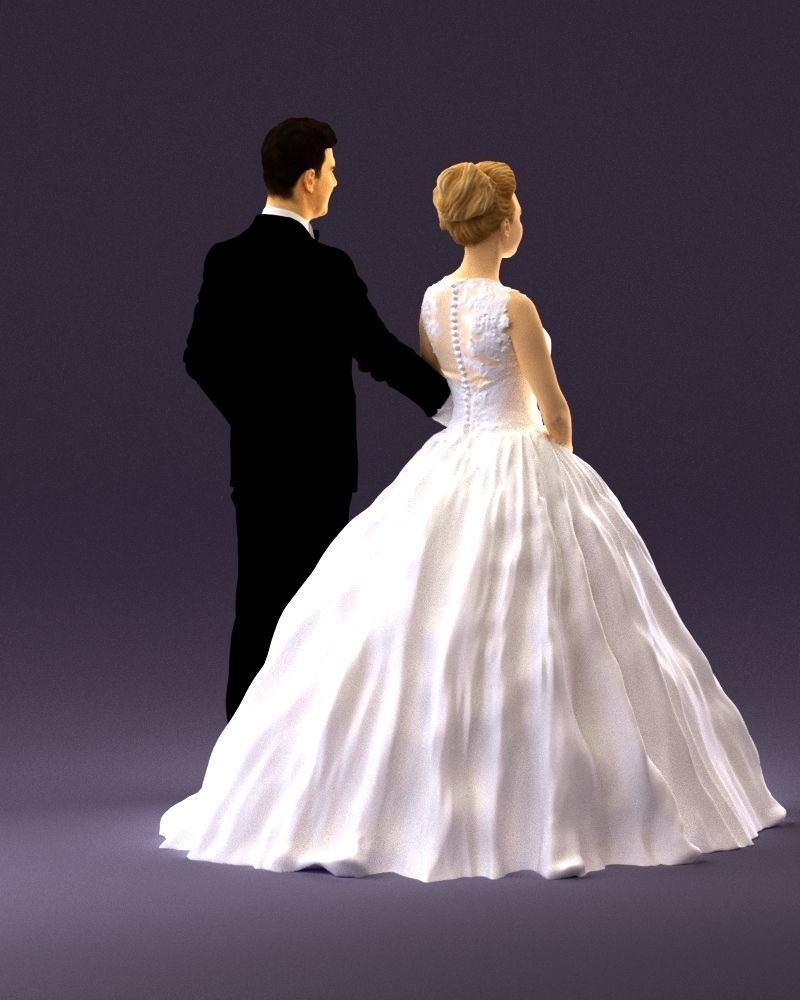 Wedding dress 0556 3D model_15
