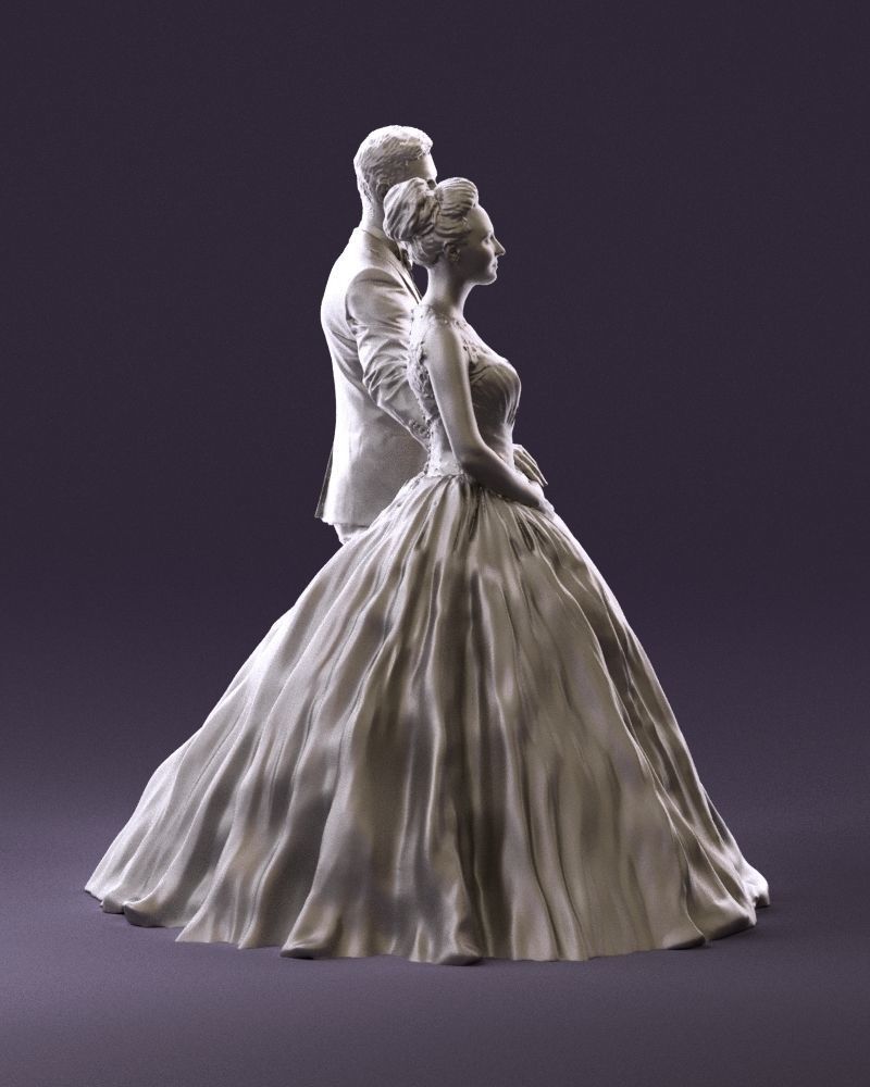 Wedding dress 0556 3D model_13