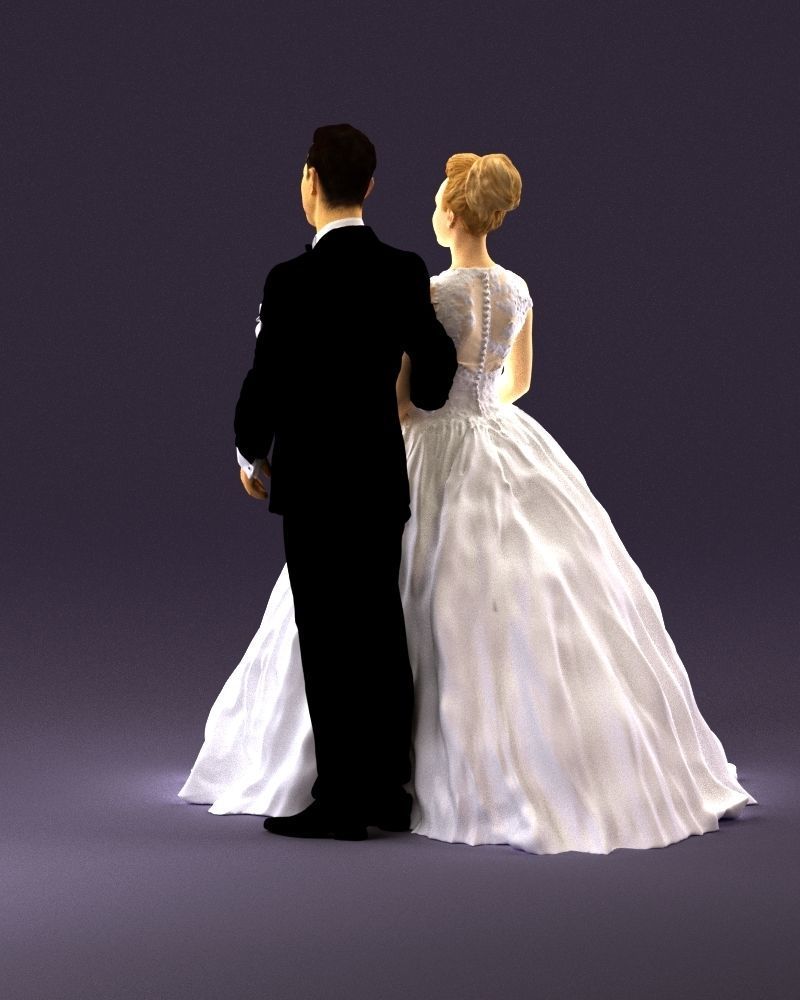 Wedding dress 0556 3D model_21