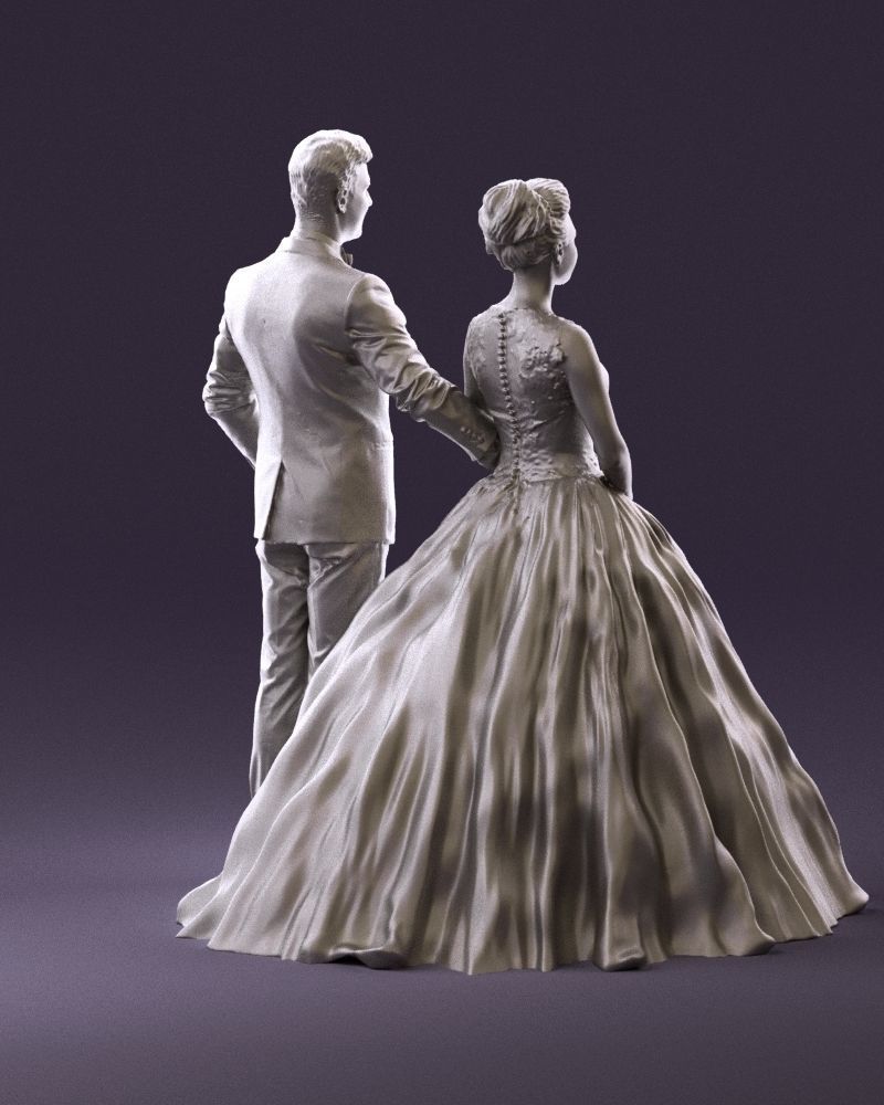 Wedding dress 0556 3D model_16