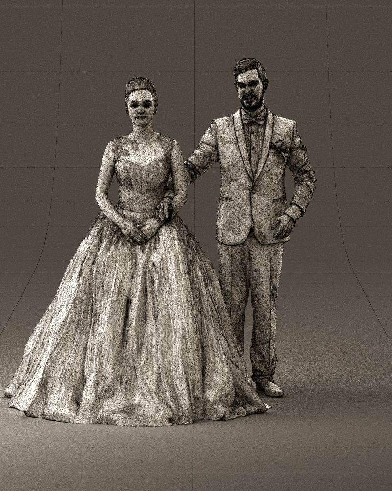 Wedding dress 0556 3D model_38