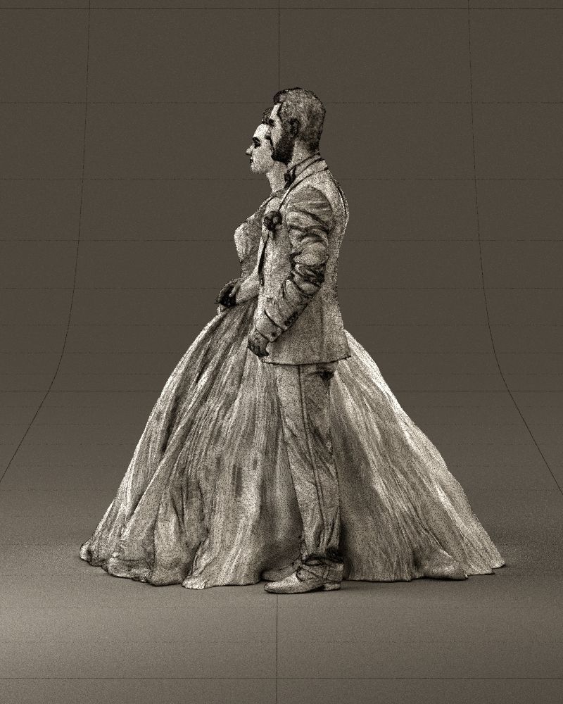 Wedding dress 0556 3D model_26