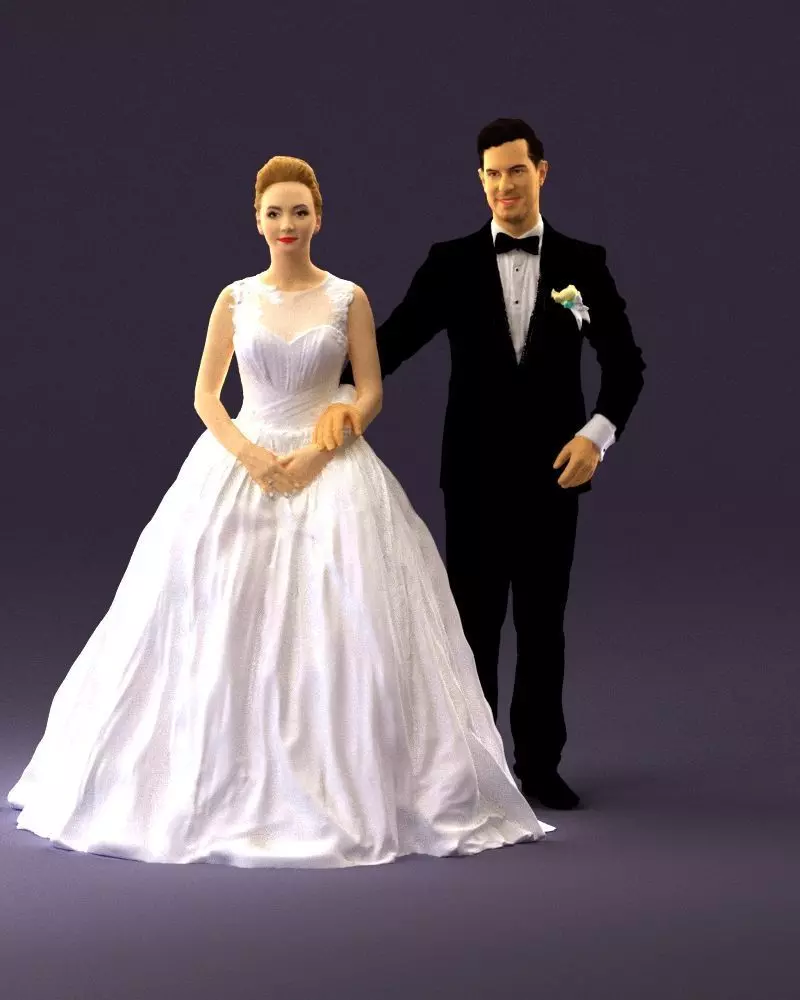 Wedding dress 0556 3D model_0