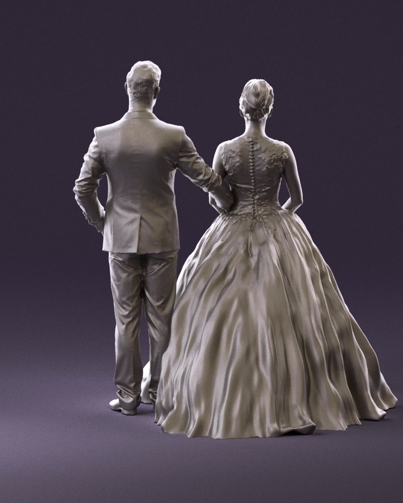 Wedding dress 0556 3D model_19