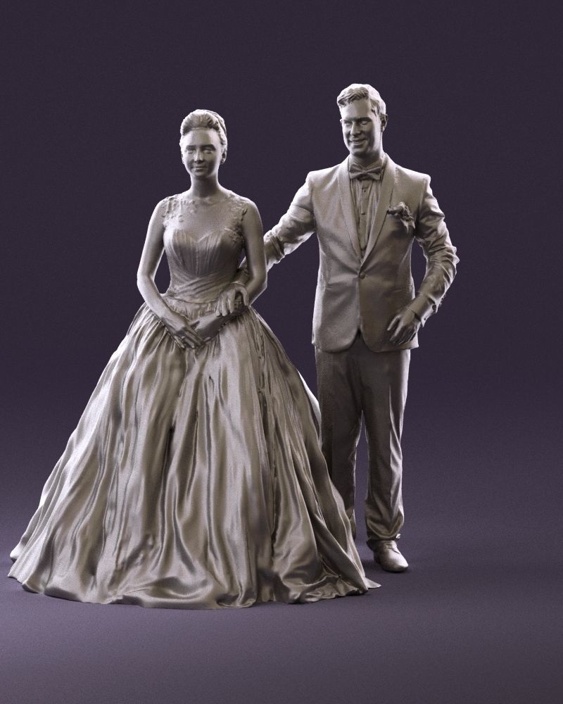 Wedding dress 0556 3D model_34