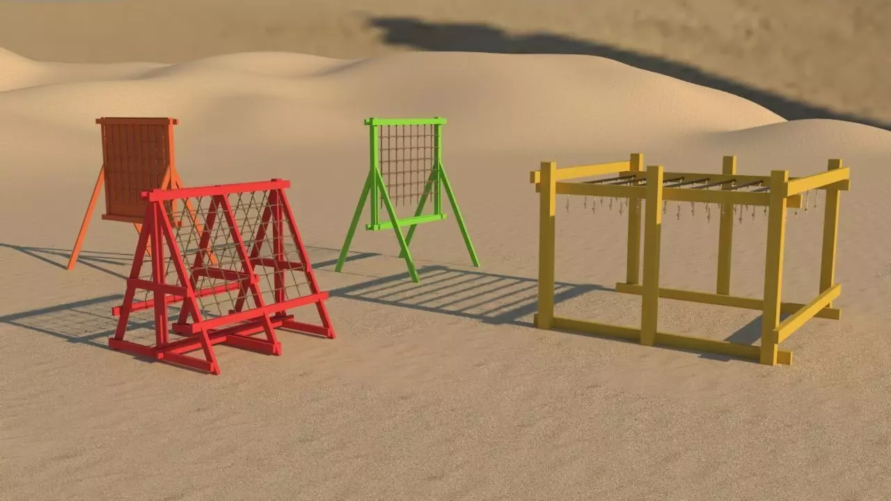 Worriers Advertecture Field Games 3D model_0