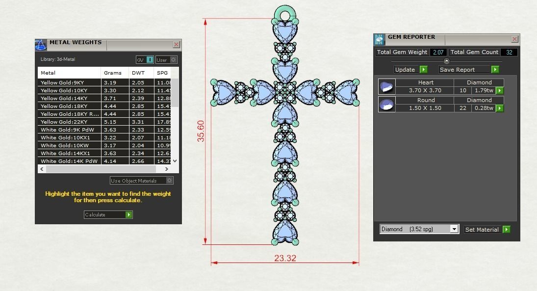 Cross Pendant 3D print model_12
